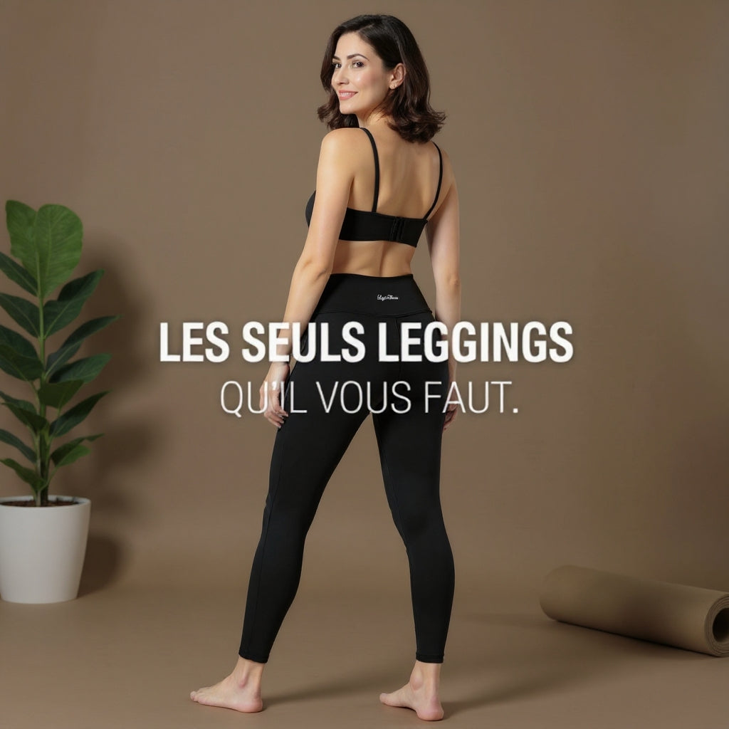 Legging noir avec poche arrière