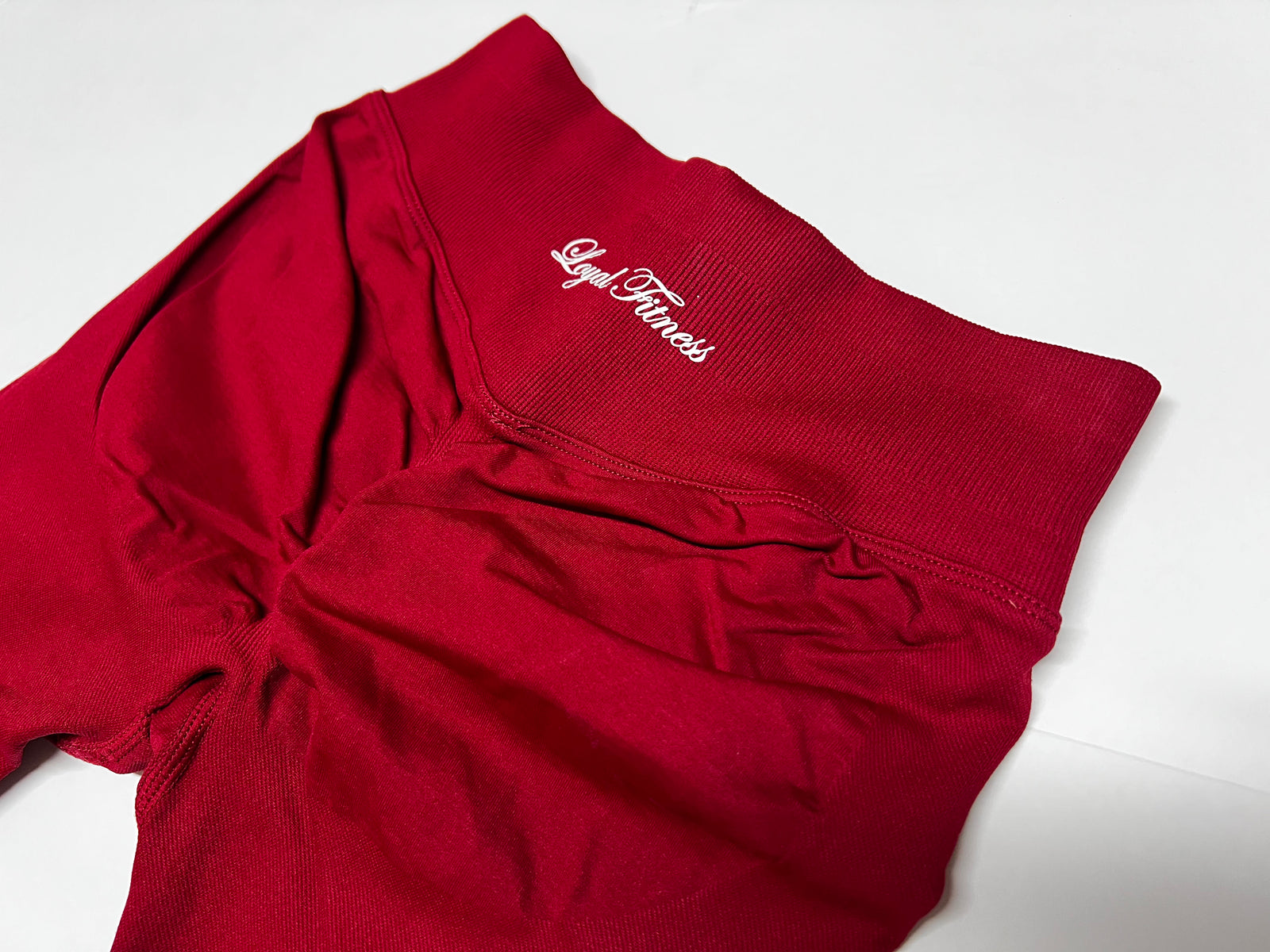 Legging scrunch Rouge