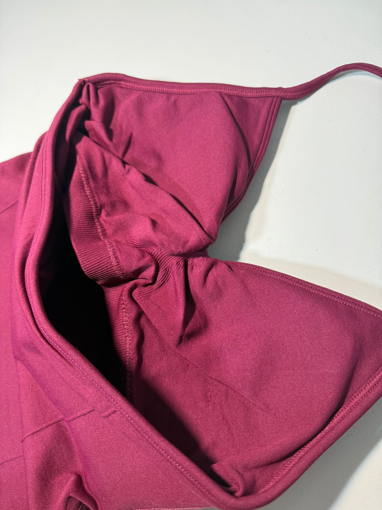Longline Strappy Top Dark Berry