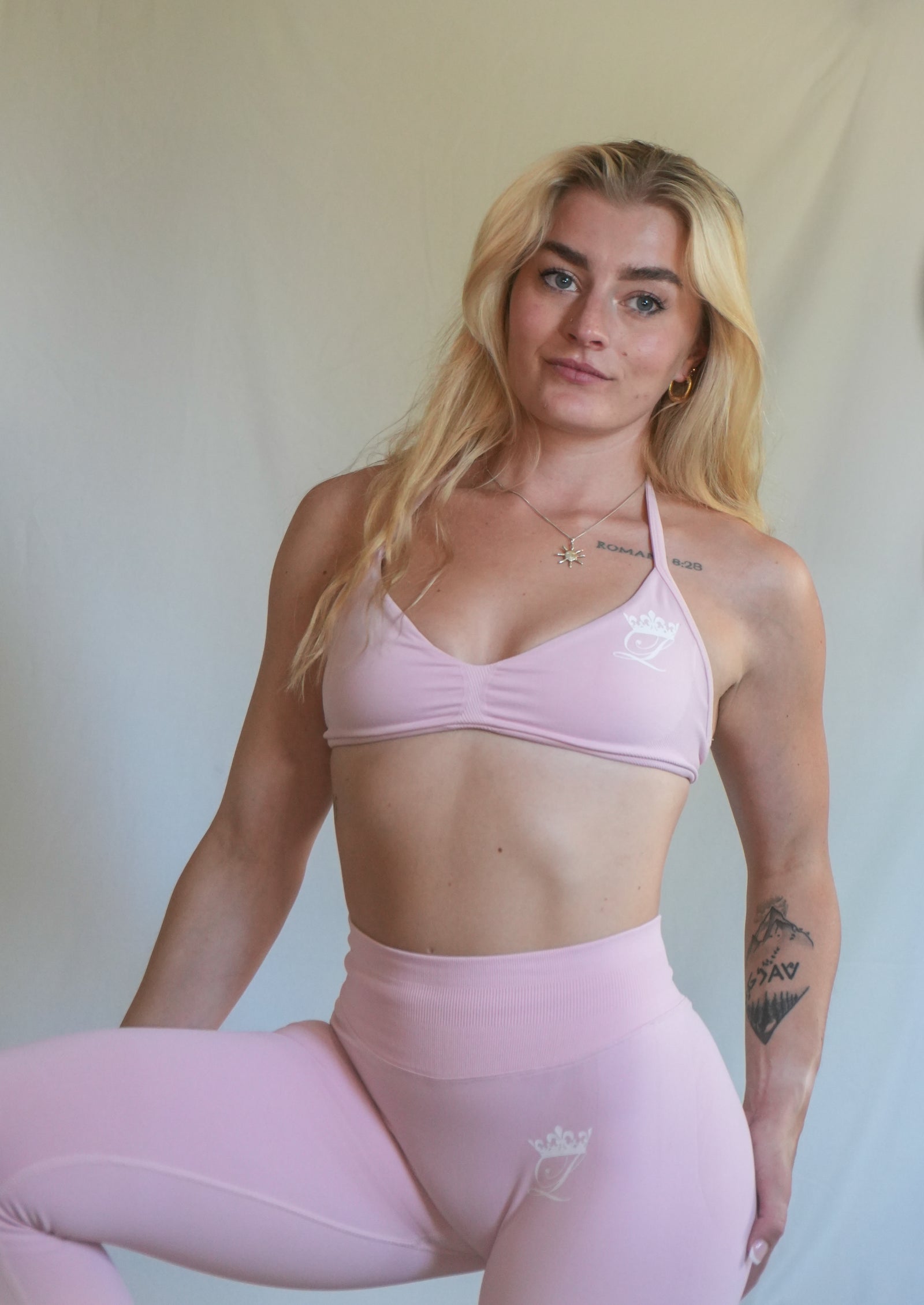 Strappy bra Baby Pink