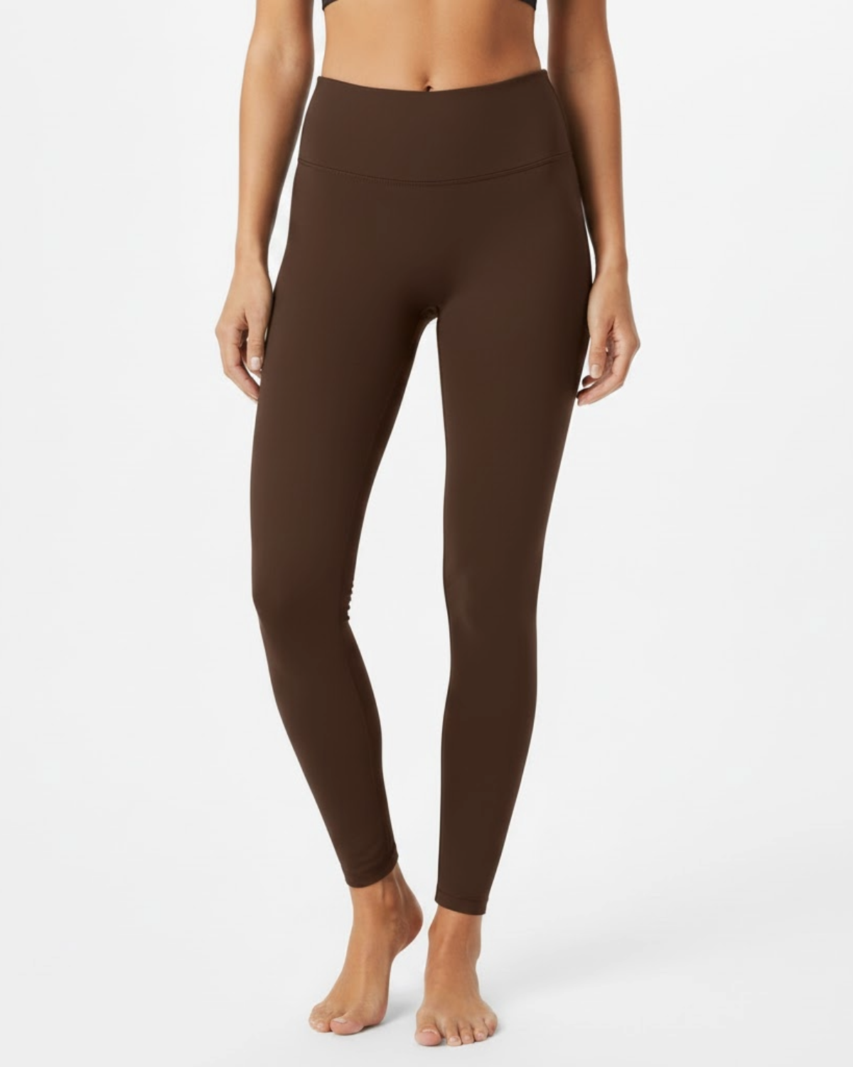Legging brun avec poche arrière