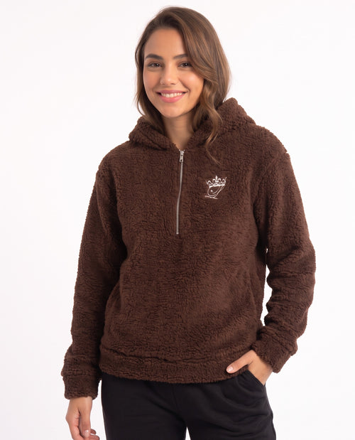 Fluff Hoodie Chocolate