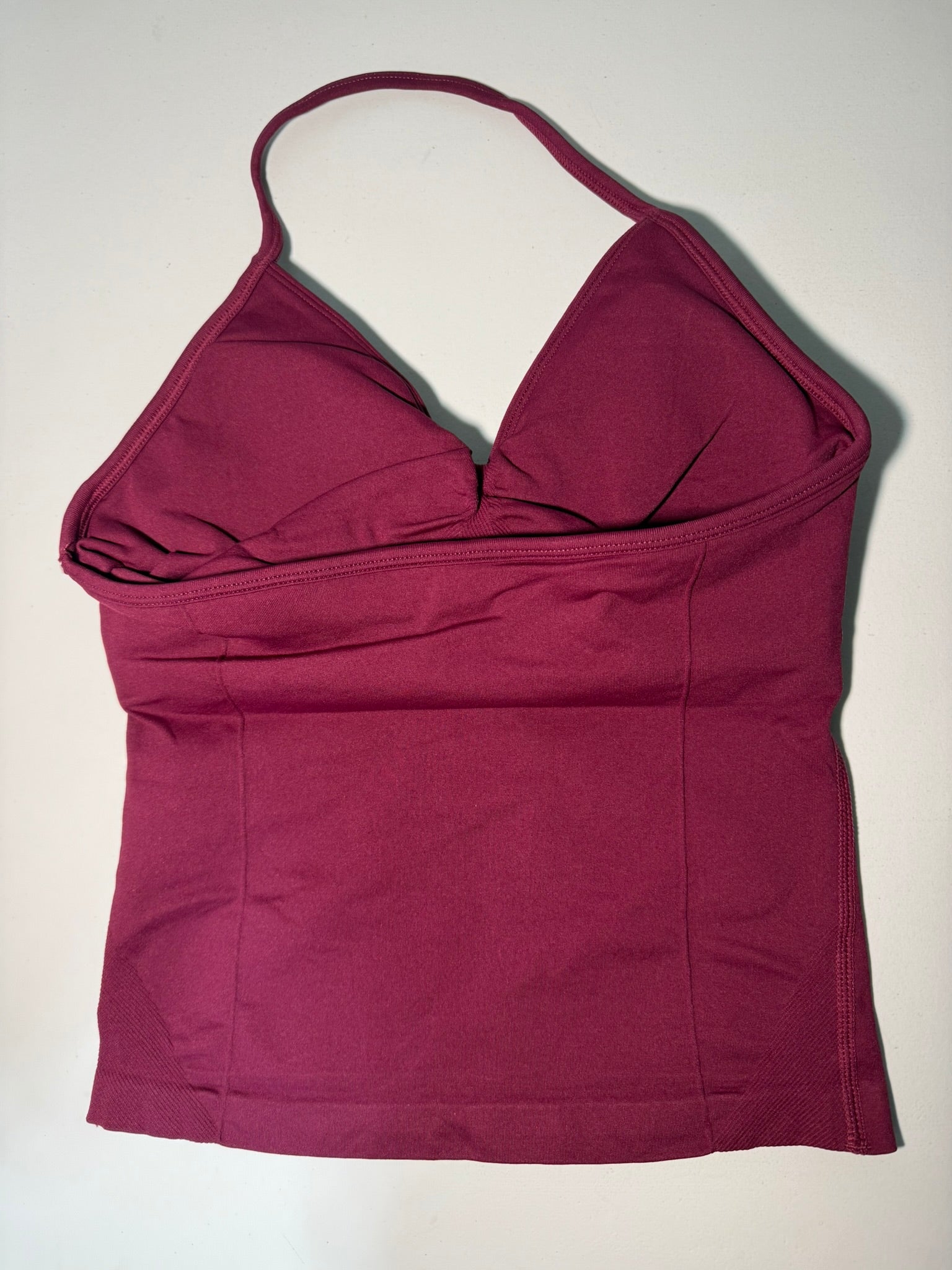 Longline Strappy Top Dark Berry