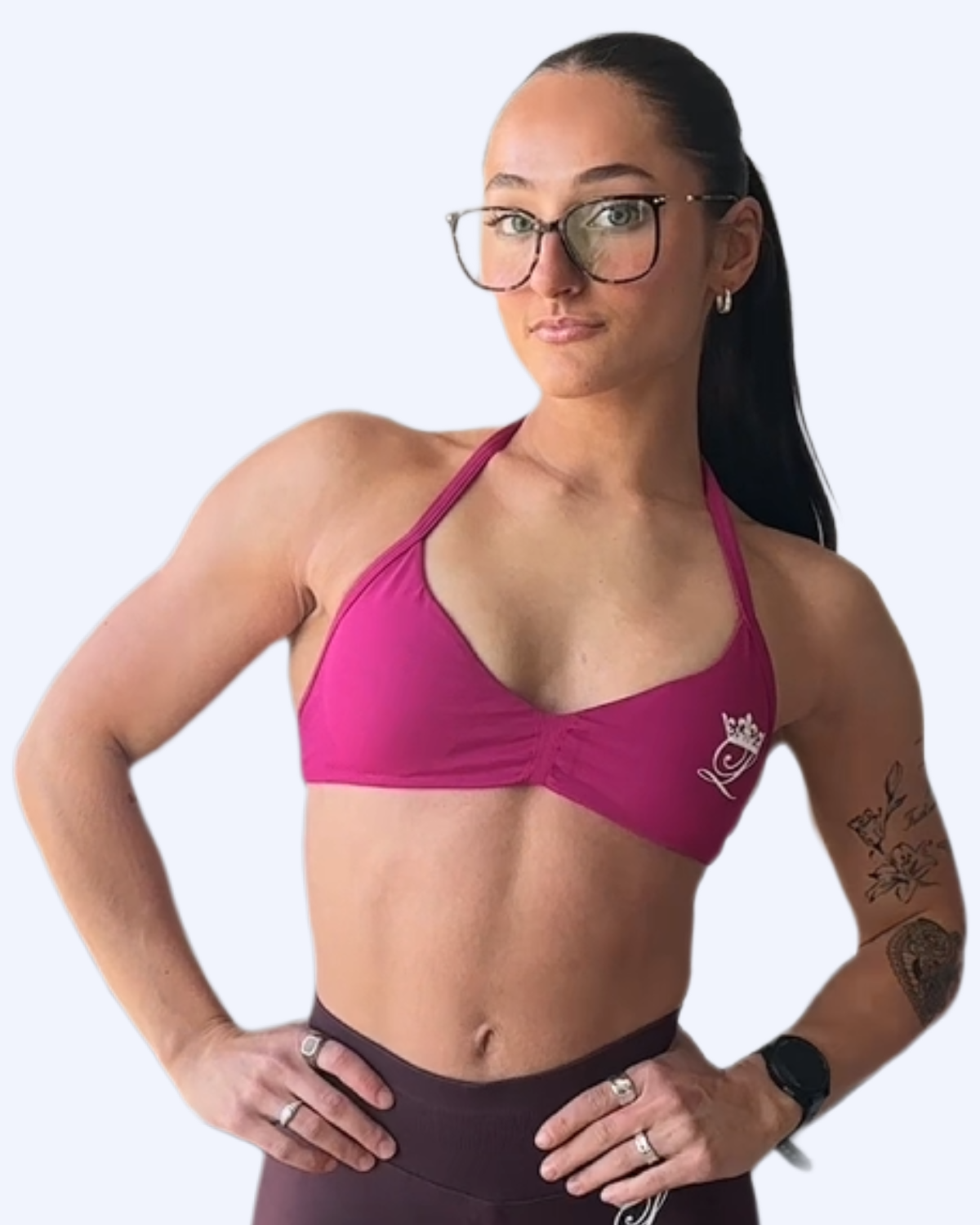 Strappy bra Berry