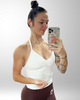 Longline Strappy Top Blanc