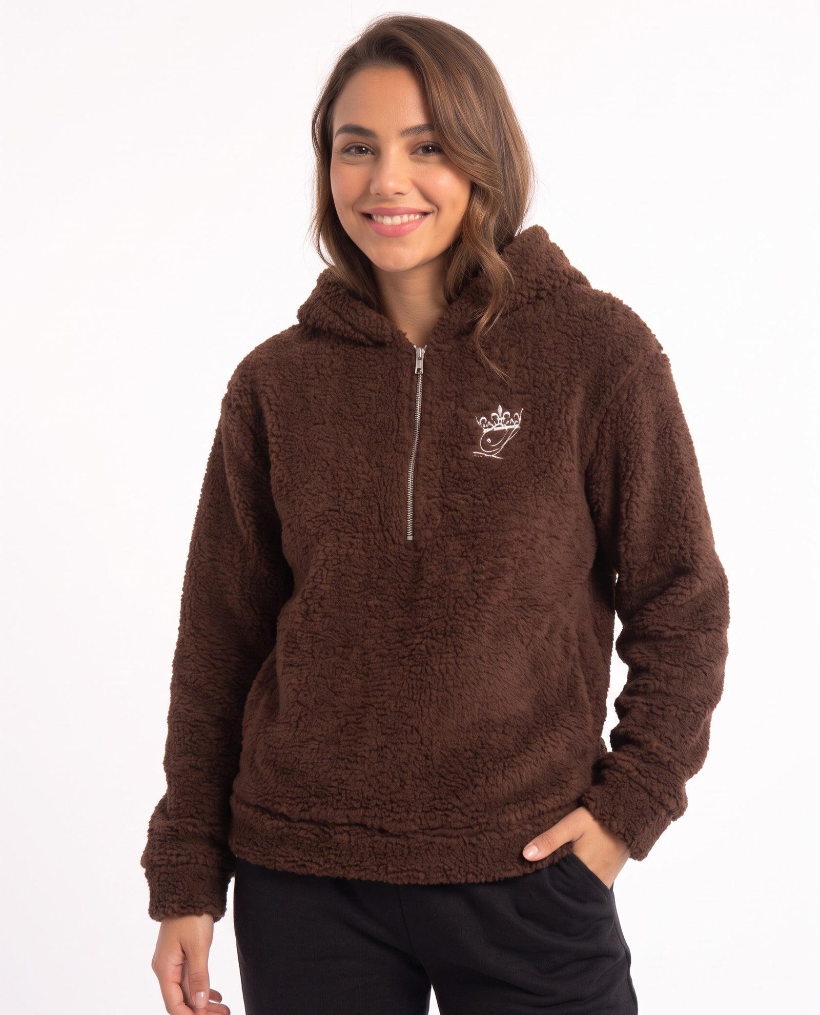 Fluff Hoodie Chocolate