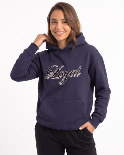 Navy Hoodie Loyal