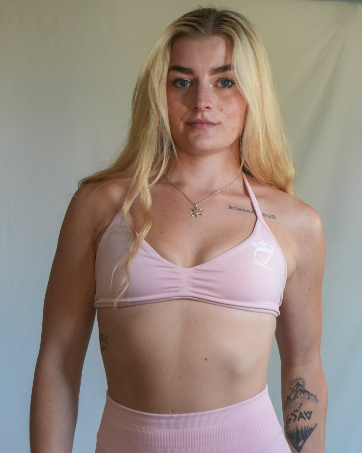 Strappy bra Baby Pink