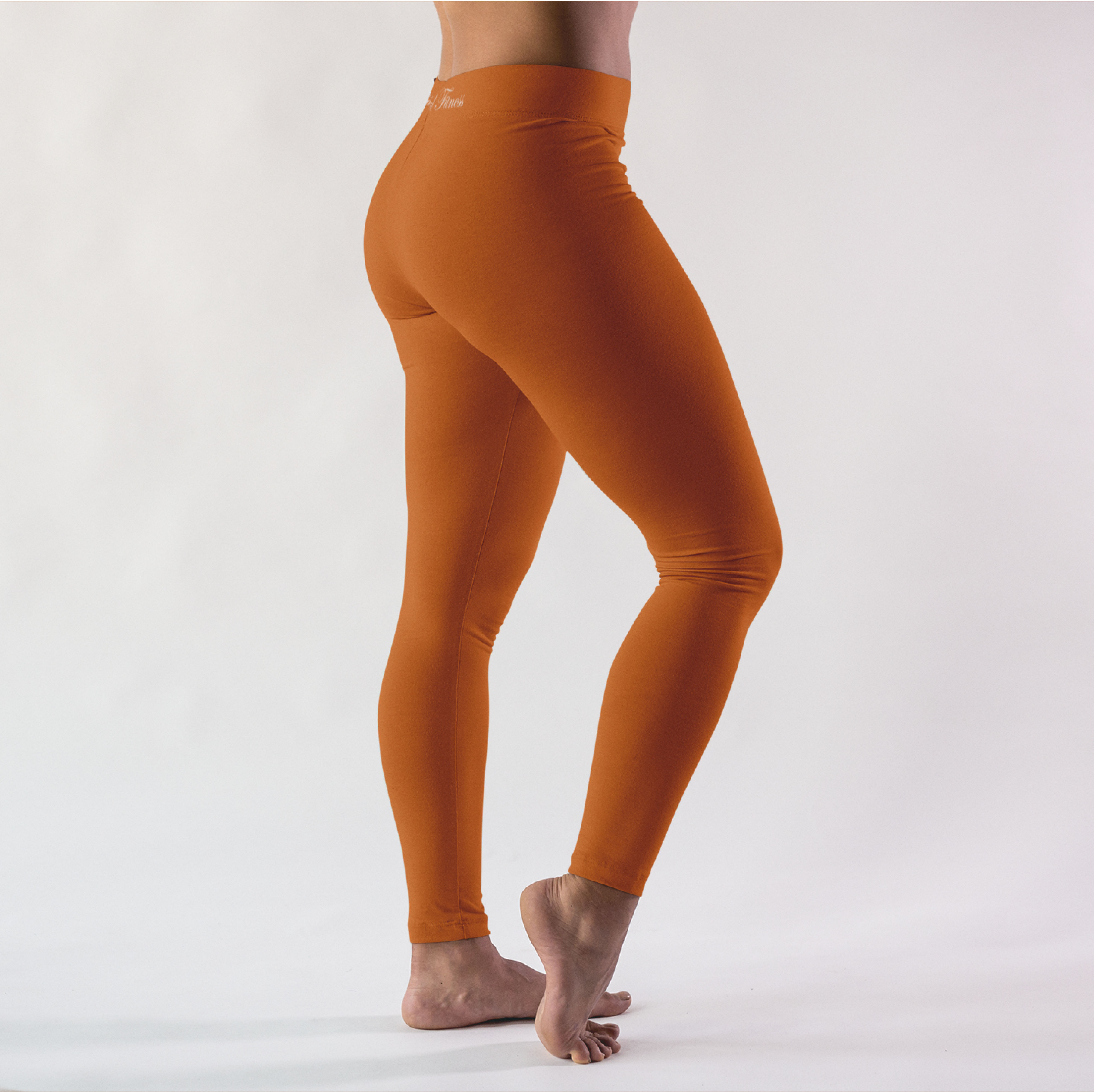 Buy Dark Orange Solid Tights Online - Aurelia